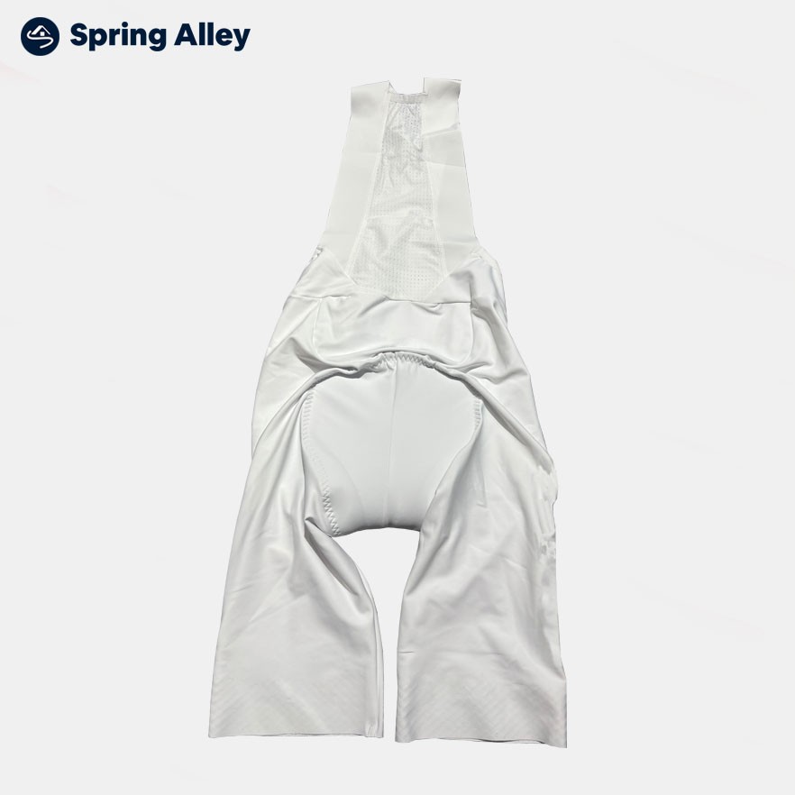 Custom White Cycling Bib Shorts